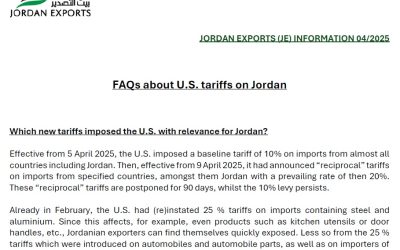 FAQs about U.S. tariffs on Jordan